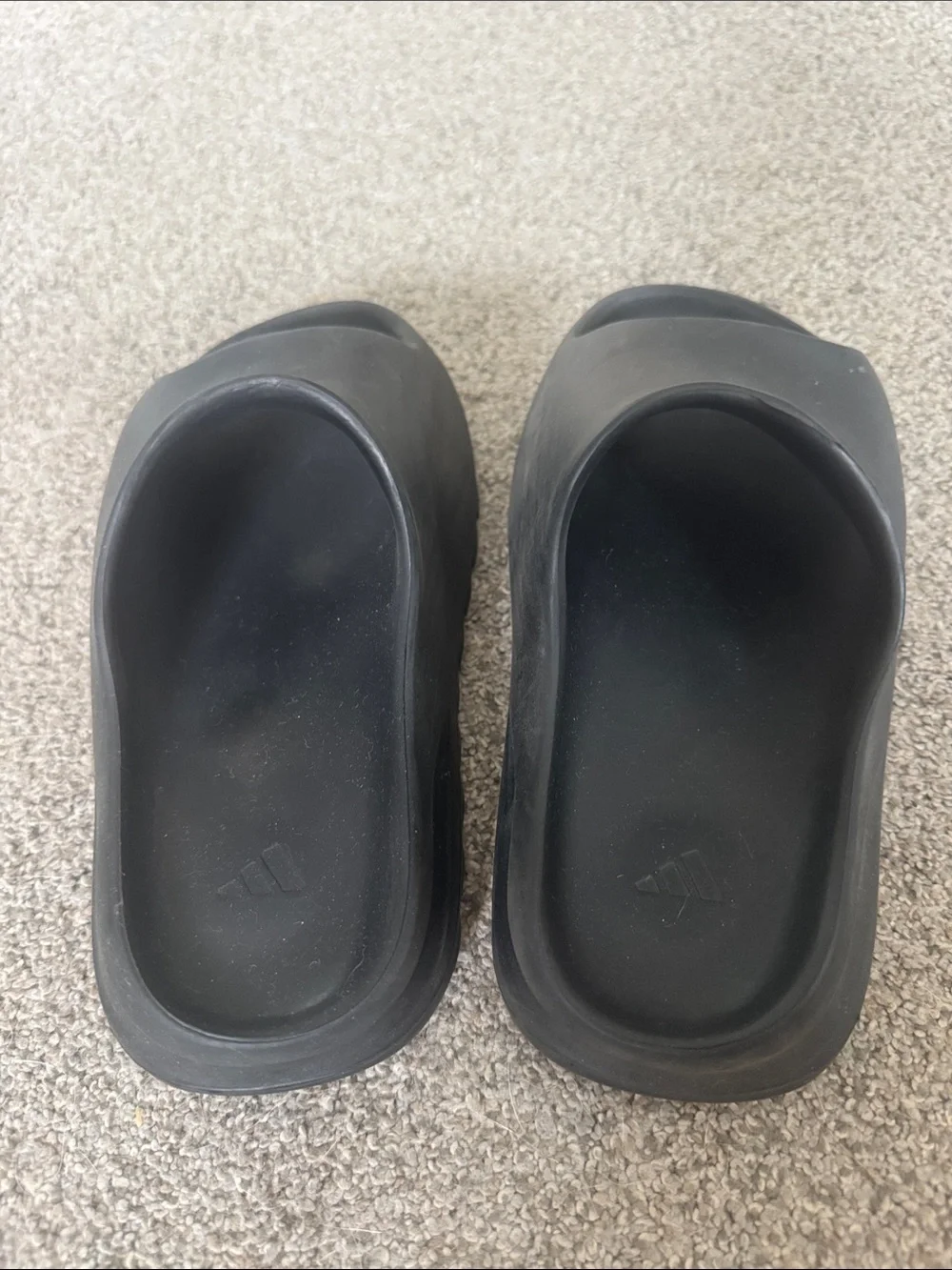 adidas Kids Black Slip-On Foam Slides